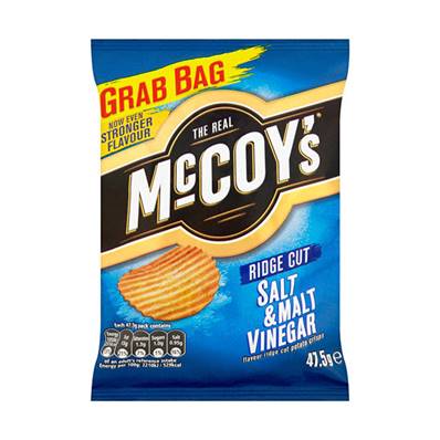 McCoy's Ridge Cut Crisps - Salt & Vinegar - Case