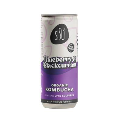 SiSu Organic Kombucha - Blueberry & Blackcurrant