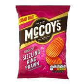 McCoy's Ridge Cut Crisps - Sizzling King Prawn