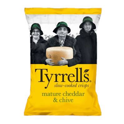 Tyrrells Mature Cheddar & Chive Crisps