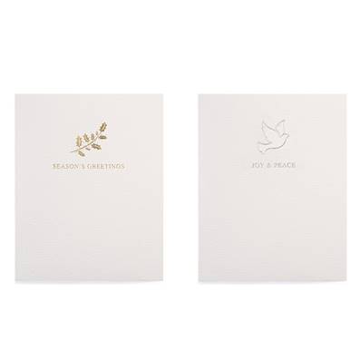 Christmas Cards - Luxury Holly & Dove Mix