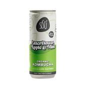 SiSu Organic Kombucha - Elderflower, Apple & Mint