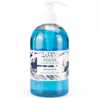 Evans-Vanodine Ocean Blue Hand, Hair & Body Wash