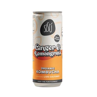 SiSu Organic Kombucha - Ginger & Lemongrass