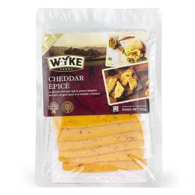 Wyke Farms Sliced Cheddar with Chilli 