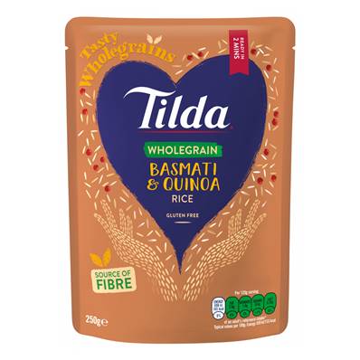 Tilda Steamed Wholegrain Basmati Rice & Quinoa 