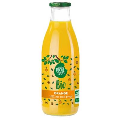 Organic Orange Juice - Glass Bottle