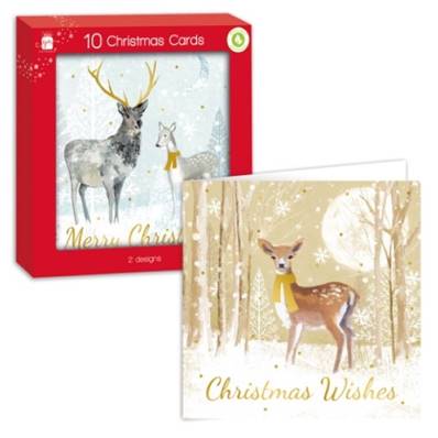 Christmas Cards - Watercolour Deer