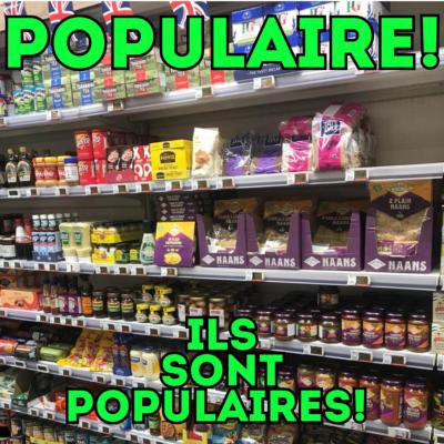 Quels sont les aliments britanniques les plus vendus en France?