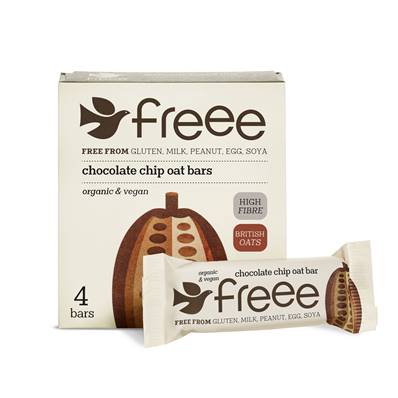 Doves Farm - Gluten-Free, Organic Choc Chip Oat Bar (4 pack)