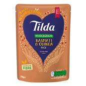 Tilda Steamed Wholegrain Basmati Rice & Quinoa 