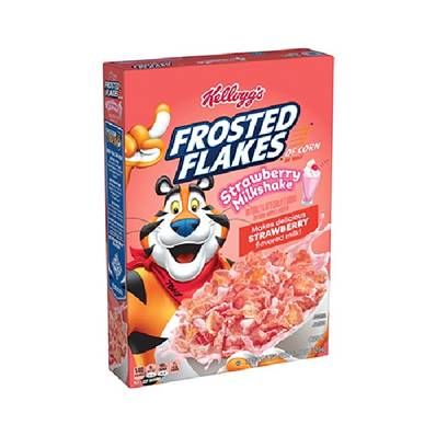 Kellogg's Frosted Flakes Strawberry Milkshake
