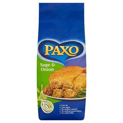 Paxo Sage & Onion Stuffing Mix 2.5kg