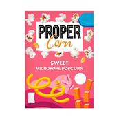 Propercorn Microwave Popcorn - Sweet 3 pack (BBE 06/06/23)