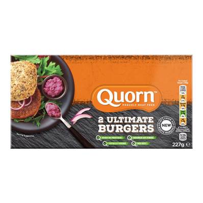 Quorn Ultimate Quarter Pounder Burgers (BBE 31/10/23)