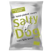 Salty Dog Hand-Cooked Crisps - Strong Cheddar & Onion