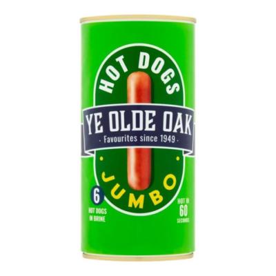 Ye Olde Oak Jumbo Hot Dogs 6's