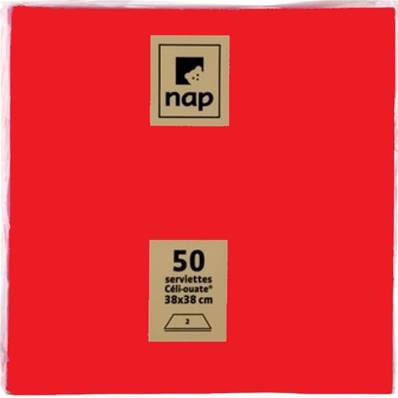 Napkins - Red - 38x38cm