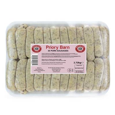 Broad Oak Farm - Priory Barn Pork Sausages (48 PACK)