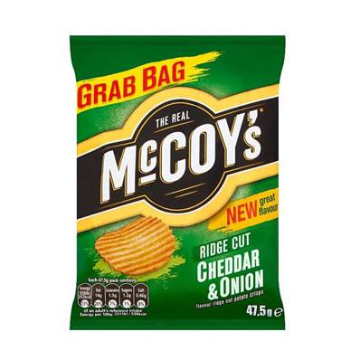 McCoy's Ridge Cut Crisps - Cheese & Onion - Case