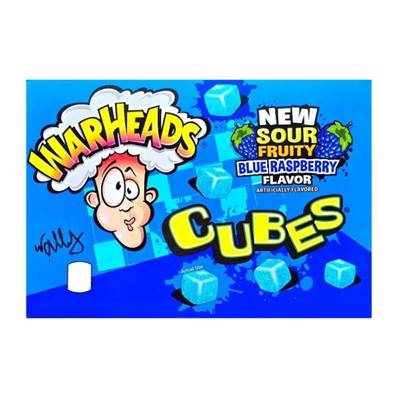 Warheads Blue Raspberry Blizzard Cubes