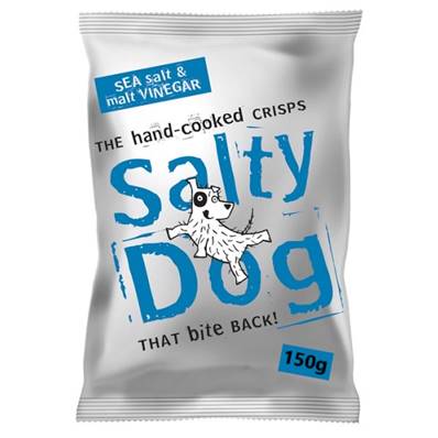 Salty Dog Crisps - Sea Salt & Vinegar - Sharing Bag