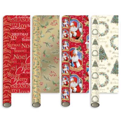 Christmas Wrapping - Elegant Traditions (4 pack x 5m)