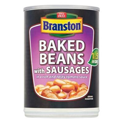 Branston Beans with Sausages