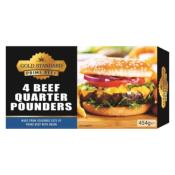 Gold Standard Quarter Pounder Beef Burger 