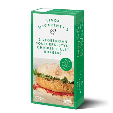 Linda McCartney Vegetarian Southern-Fried Chicken Burgers 