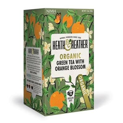 Heath & Heather Organic Tea - Green Tea & Orange Blossom