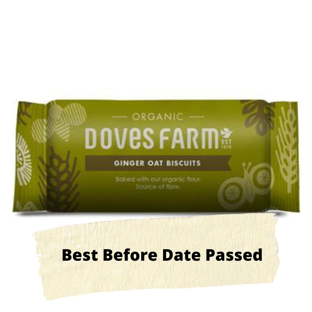 Doves Farm - Organic, Ginger Oat Biscuits (Best Before 19/03/23)