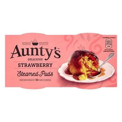 Aunty's Strawberry Steamed Puddings