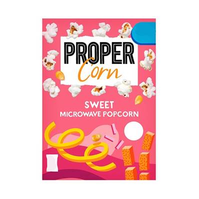 Propercorn Microwave Popcorn - Sweet 3 pack (BBE 06/06/23)