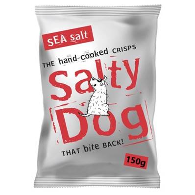 Salty Dog Hand-Cooked Crisps - Sea Salt - Sharing Bag
