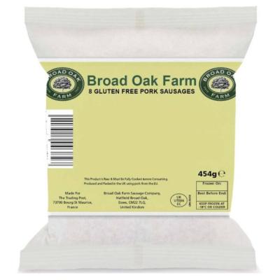 Broad Oak Farm Gluten Free Pork Sausages