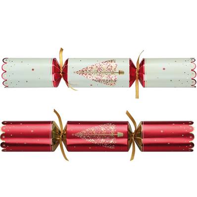 Catering Christmas Cracker - Red & Cream Tree - 50 x 12"