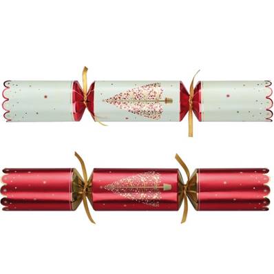 Catering Christmas Cracker - Red & Cream Tree - 50 x 12"