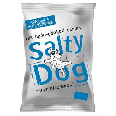 Salty Dog Hand-Cooked Crisps - Sea Salt & Vinegar
