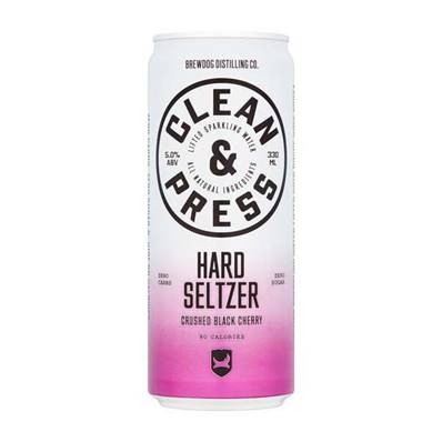 Brewdog Clean Press Hard Seltzer - Crushed Black Cherry (5%)