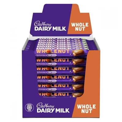 Cadbury Dairy Milk Whole Nut - Case