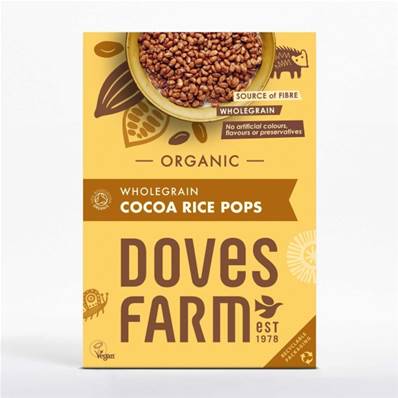 Doves Farm - Gluten-Free, Organic Cocoa Rice Pops