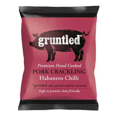 Gruntled Pork Crackling - Habanero Pepper - Clip-Strip