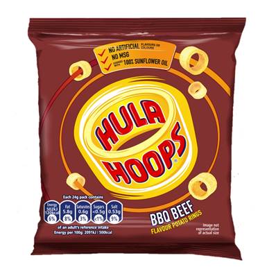 Hula Hoops BBQ Beef CASE