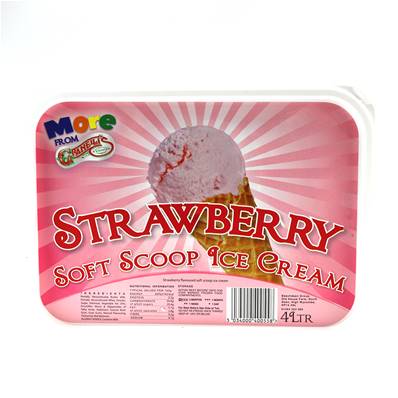 Granellis Strawberry Ice Cream 4l