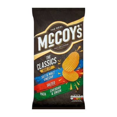 McCoy's Ridge Cut Crisps - Variety 12 Pack