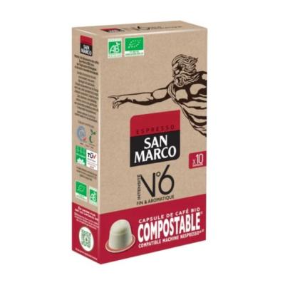 San Marco Espresso No.6 Capsules (Nespresso) Bio/Compostable