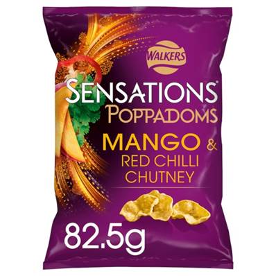 Walkers Sensations Poppadoms Mango & Chilli Chutney 