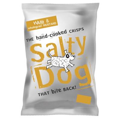 Salty Dog Hand-Cooked Crisps - Ham & Mustard 