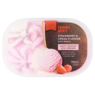 Farmer Jack Strawberry & Cream Ice Cream
